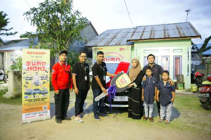 Sharp Indonesia Serahkan Hadiah Utama 3 Unit Mobil