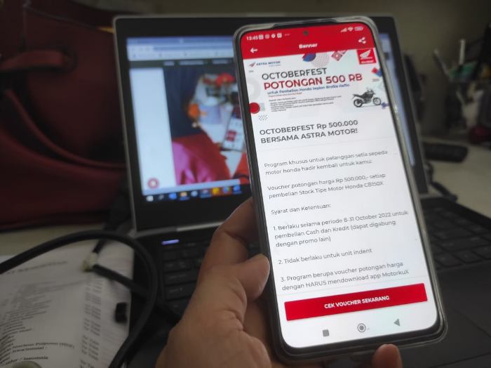 Transaksi Pake Aplikasi Motorku X Ada Potongan Harga Istimewa di Program Octoberfest