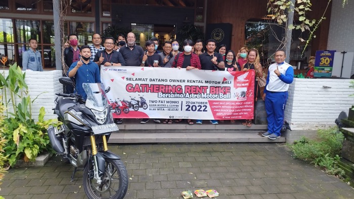 Jalin Hubungan Baik Dengan Grup Customer Honda Melalui Gathering Rent Bike Bali
