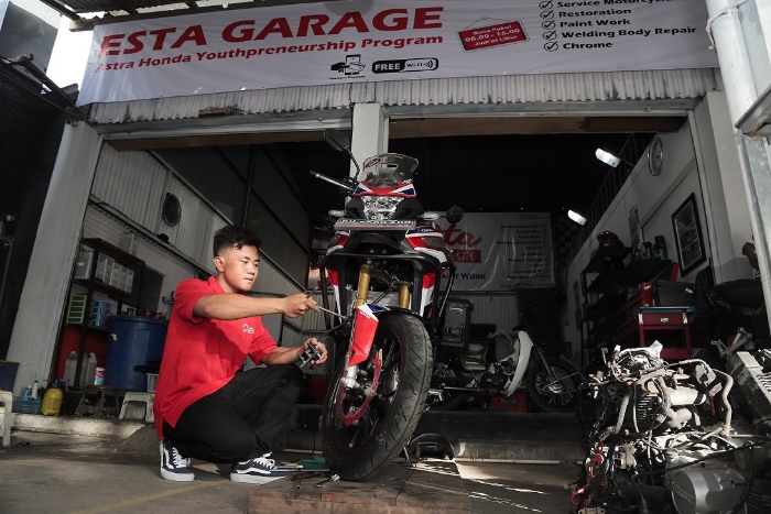 Begini Diversifikasi Bisnis Esta Garage, Bengkel Alumni SMK Binaan Yayasan AHM
