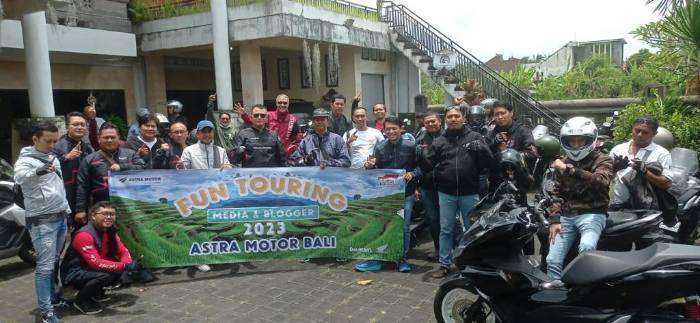 Astra Motor Bali Fun Riding Ajak Media dan Blogger Nikmati Panorama Jatiluwih