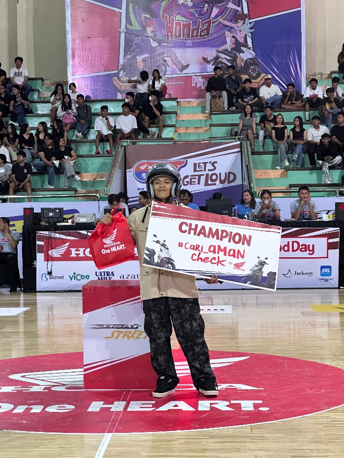 Olahraga dan Keselamatan Berkendara Menyatu di #Cari_Aman Challenge Astra Motor Bali