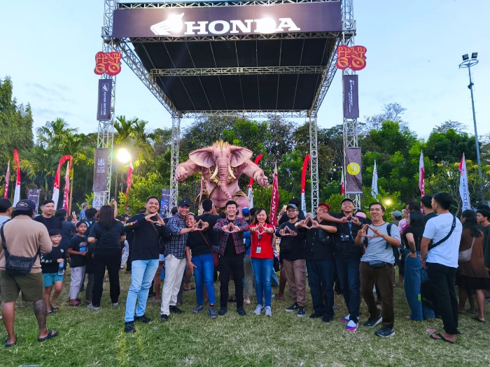 Hadirkan Ogoh-Ogoh Gajah Taensiat, RPE New Honda Vario EVO 160 Berlangsung Meriah dan Sukses di D’Youth Fest 6.0.