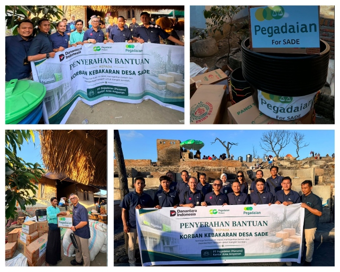 (Foto/ist) PT Pegadaian (Persero) Kanwil Bali Nusra melalui PT Pegadaian (Persero) Area Ampenan akan terus memantau kondisi dan kebutuhan masyarakat terdampak serta berupaya memberikan dukungan sesuai dengan kebutuhan di lapangan.