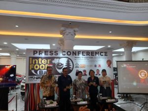 (Foto/purnadha) Tampak suasana saat press conference Bali Interfood 2026 pada Senin (31/9/2026) di Nexx Cafe Denpasar, Bali.