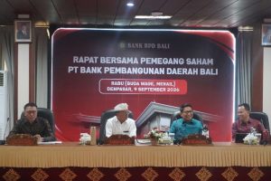 Tampak suasana saat Rapat bersama para pemegang saham Bank BPD Bali di Kantor Pusat Bank BPD Bali pada Rabu (9/9/2026).